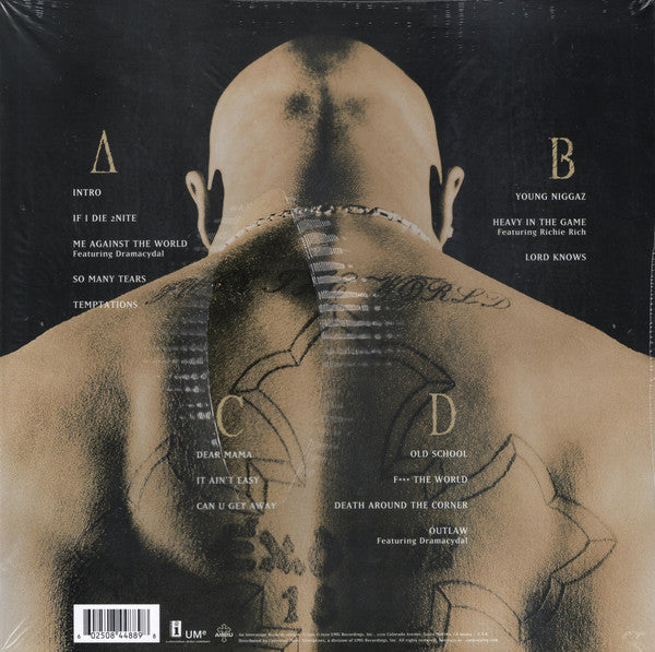 2PAC "Me Against The World" LPx2 (180g)