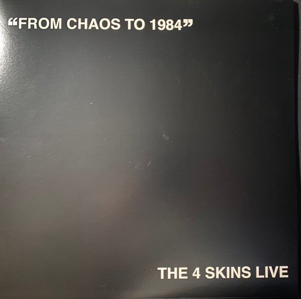 4 SKINS "From Chaos to 1984" LP (Red Vinyl)