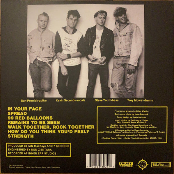 7 SECONDS "Walk Together, Rock Together" LP (Splatter Vinyl)