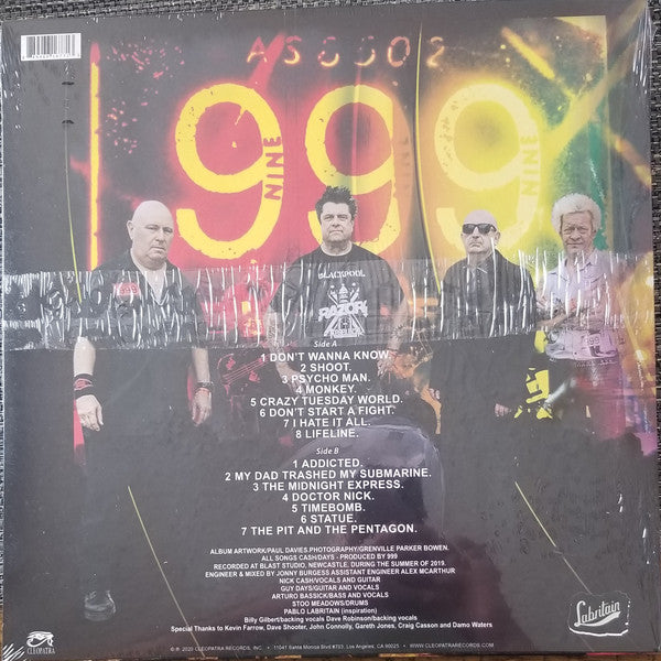 999 "Bish! Bash! Bosh!" LP (Pink Vinyl)