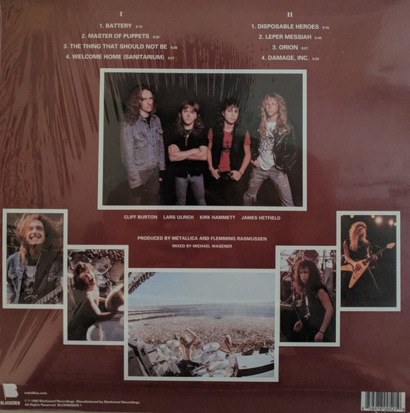 METALLICA "Master of Puppets" LP (180G)