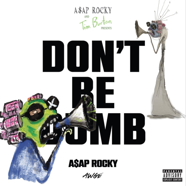 A$AP ROCKY & TIME BURTON "Don't Be Dumb" (White/Black)