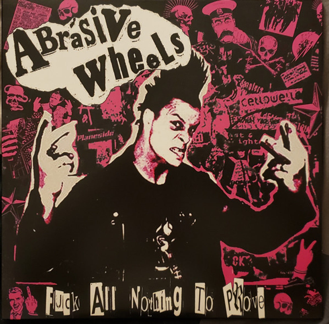 ABRASIVE WHEELS "Fuck All Nothing To Prove" LP (Red Vinyl)