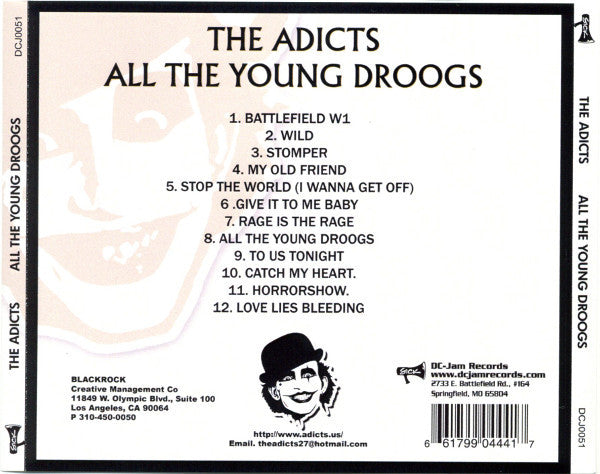 ADICTS, THE "All The Young Droogs" CD