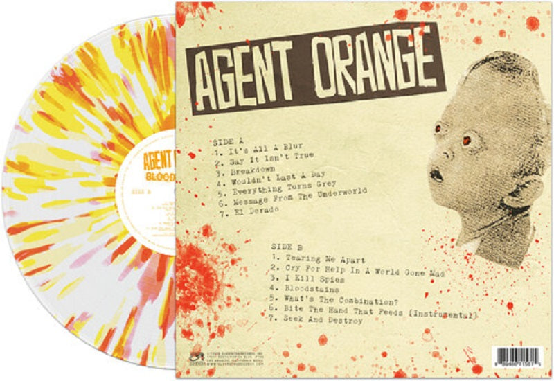 AGENT ORANGE "Bloodstains" LP (Splatter Vinyl)