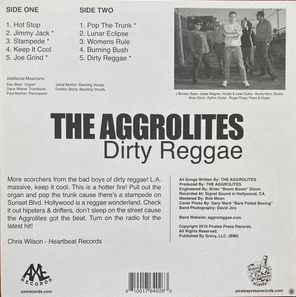 AGGROLITES, THE "Dirty Reggae" LP (Black Smoke Vinyl)