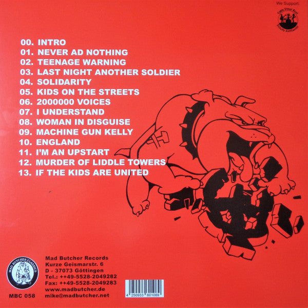 ANGELIC UPSTARTS "Anthems Against Scum" LP