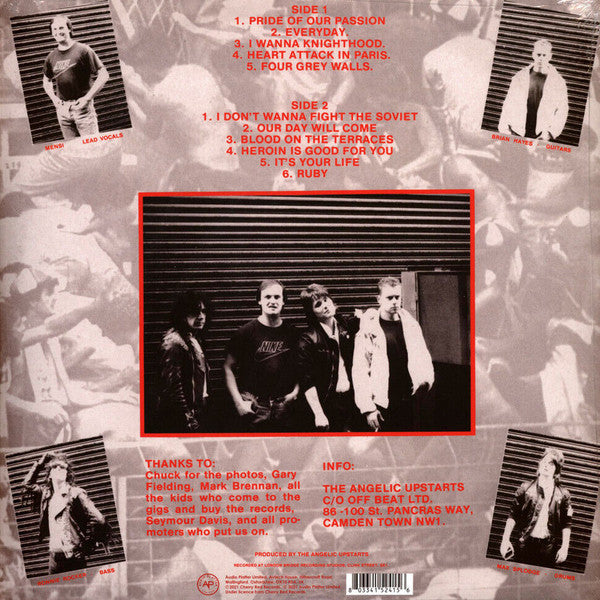 ANGELIC UPSTARTS "Blood on the Terraces" LP
