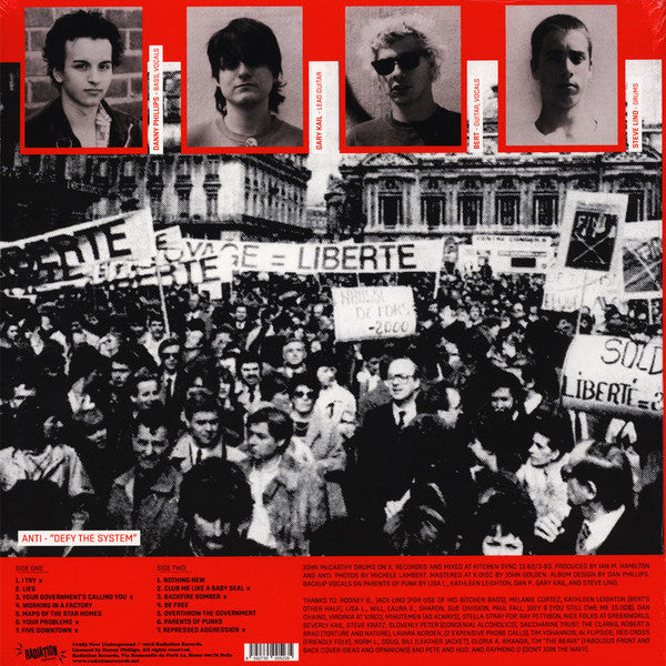 ANTI "Defy The System" LP