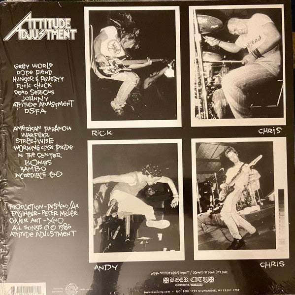 ATTITUDE ADJUSTMENT "American Paranoia" LP (w/ Poster)