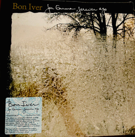 BON IVER "For Emma, Forever Ago" LP