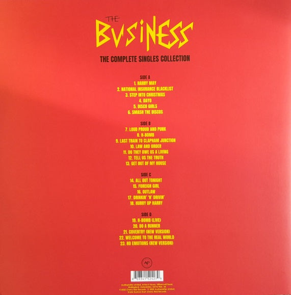 BUSINESS, THE "The Complete Singles Collection" LPx2 (Colored)