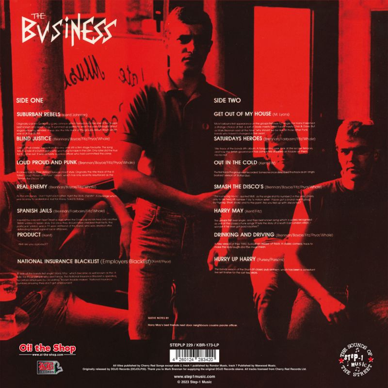 BUSINESS, THE "Singalong a Business" LP (Clear Smoke Vinyl)