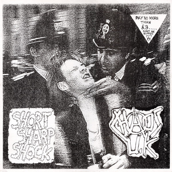 CHAOS U.K. "Short Sharp Shock" LP (White Vinyl)