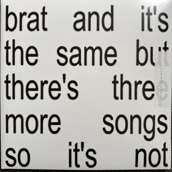 CHARLI XCX "Brat and It's The Same But ...." LPx2 (White Vinyl)