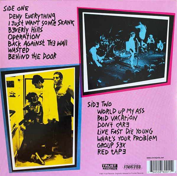 CIRCLE JERKS "Group Sex" LP (Splatter Vinyl)