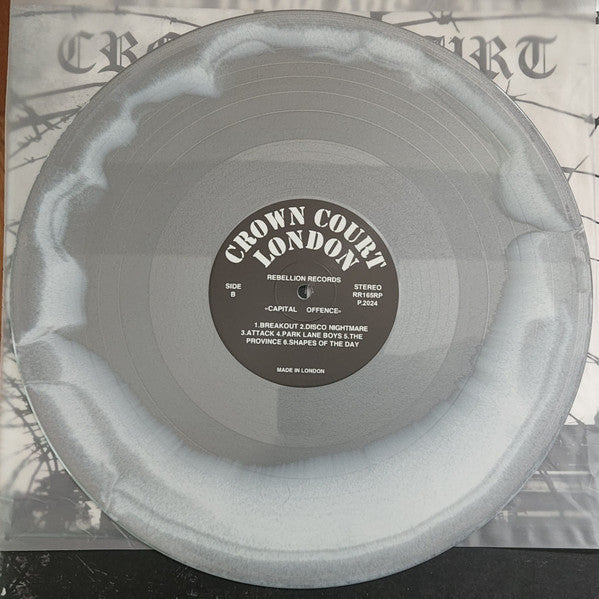 CROWN COURT "Capital Offense" LP (Silver/White Vinyl)