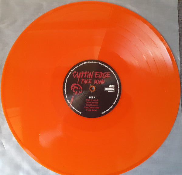CUTTIN' EDGE "Face Down" LP (Orange Vinyl)