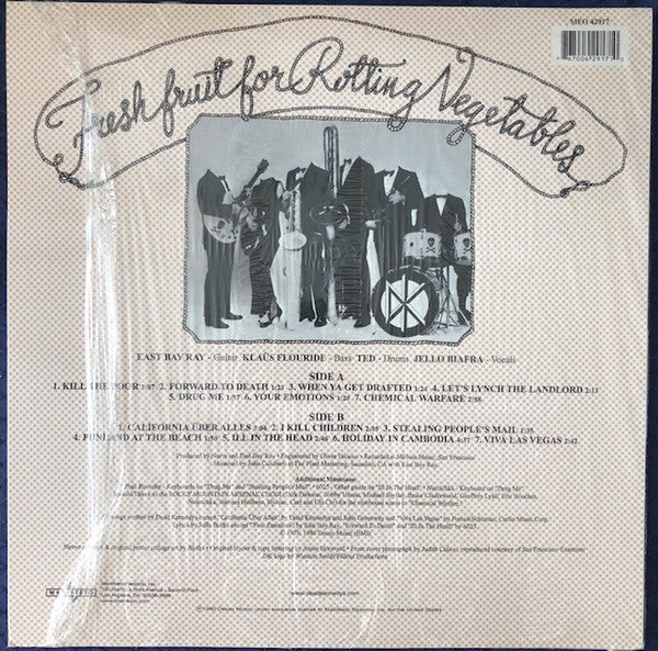 DEAD KENNEDYS "Fresh Fruit For Rotting Vegetables" LP (w/ Poster)
