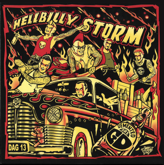 DEMENTED ARE GO "Hellbilly Storm" LP (Hellfire Splatter Vinyl)