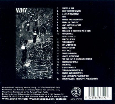 DISCHARGE "Why + Bonus" CD (Import)