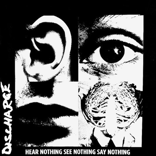 DISCHARGE "Hear Nothing See Nothing Say Nothing" LP (White Vinyl)