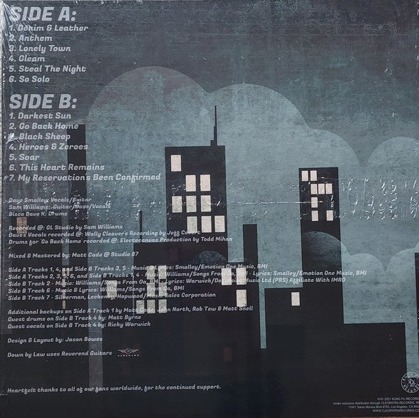 DOWN BY LAW "Lonely Town" LP (Black & White Vinyl)