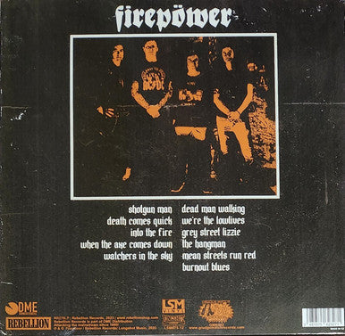 FIREPOWER "Death Comes Quick" LP