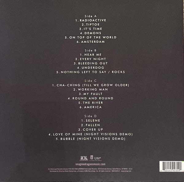 IMAGINE DRAGONS "Night Visions" LPx2 (Expanded Edition)