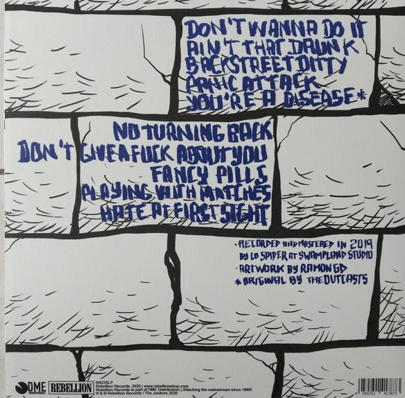 JANITORS, THE "Backstreet Ditties" LP (Blue Vinyl)