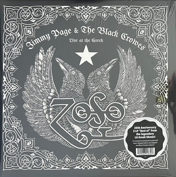 PAGE, JIMMY & THE BLACK CROWES "Live at The Greek" LPx2