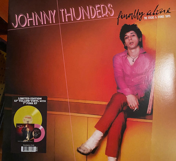 THUNDERS, JOHNNY "Finally Alone" LP+7" (Yellow/Pink Vinyl)