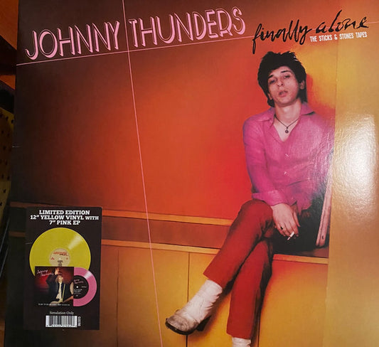THUNDERS, JOHNNY "Finally Alone" LP+7" (Yellow/Pink Vinyl)