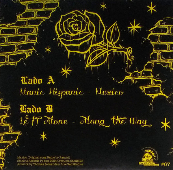 MANIC HISPANIC/LEFT ALONE "Split" EP (Brown Vinyl)