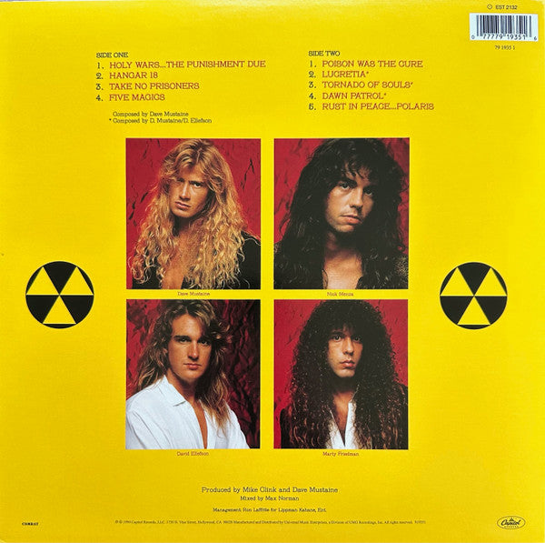 MEGADETH "Rust in Peace" LP