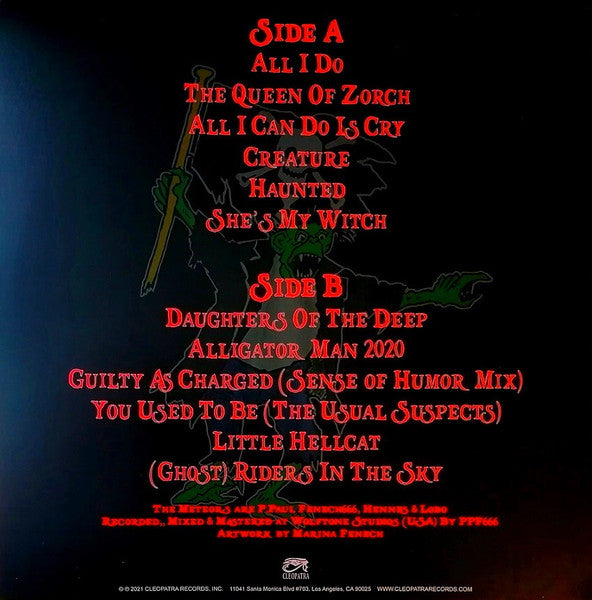 METEORS, THE "The Curse of Blood n Bones" LP (Red Vinyl)