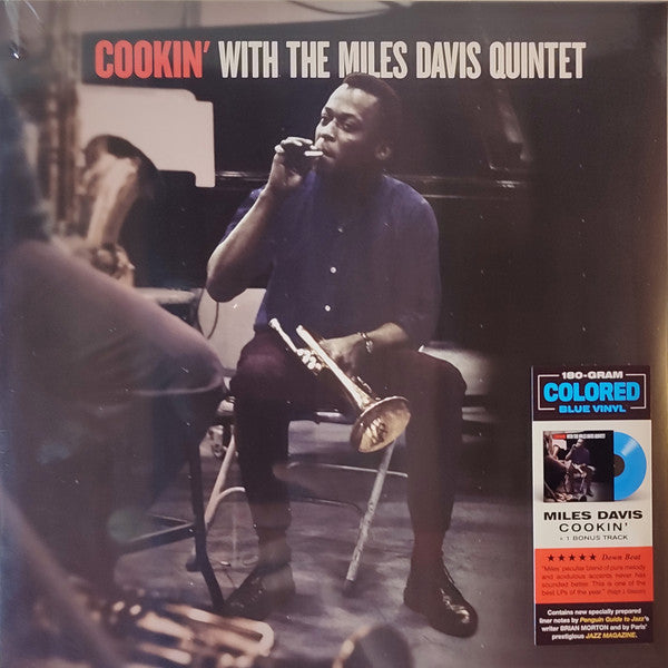 DAVIS, MILES "Cookin' With The Miles Davis Quintet" LP (Blue Vinyl)