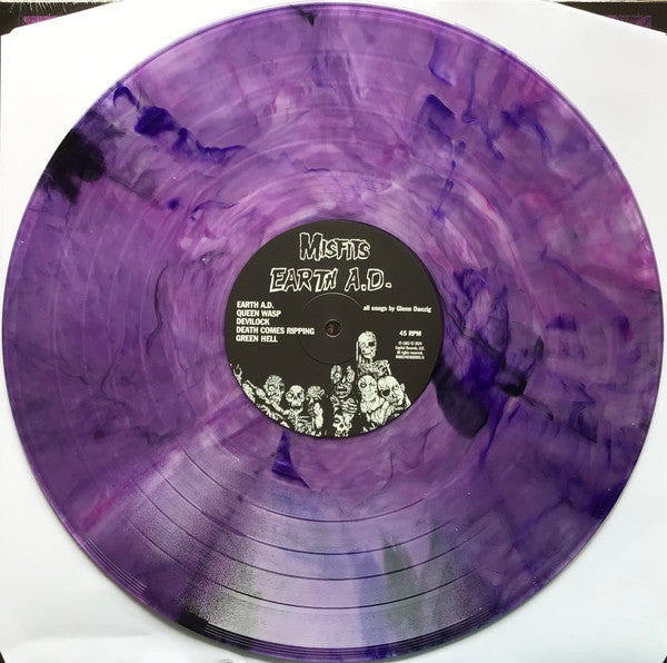 MISFITS "Earth A.D. / Wolfs Blood" LP (Purple Swirl Vinyl)