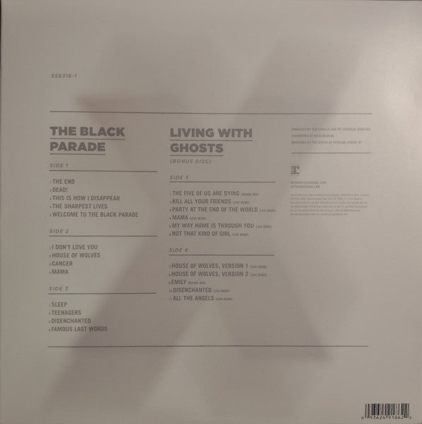 MY CHEMICAL ROMANCE "The Black Parade/Living With Ghosts" LPx3