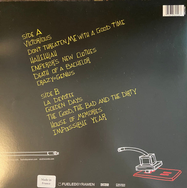 PANIC! AT THE DISCO "Death of a Bachelor" LP (Silver Vinyl)