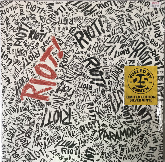 PARAMORE "Riot!" LP (Silver Vinyl)