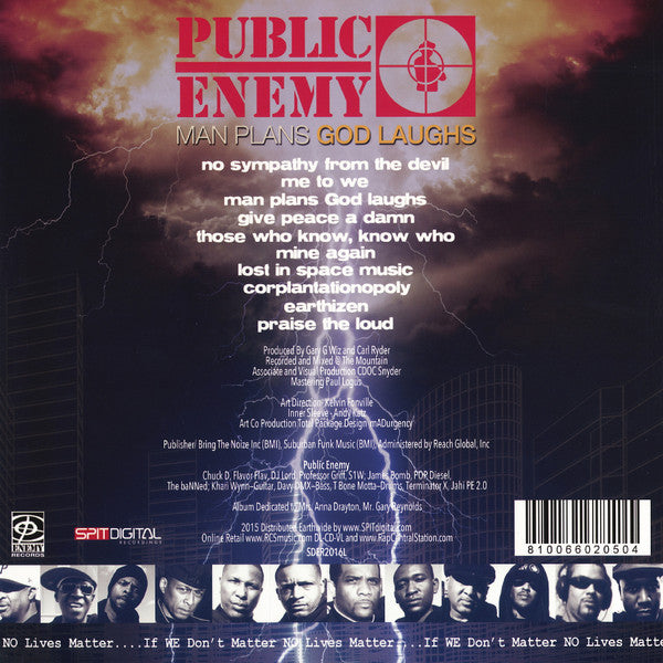 PUBLIC ENEMY "Man Plans God Laughs" LP
