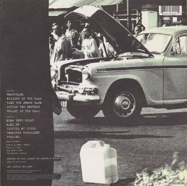 RAGE AGAINST THE MACHINE "Rage Against The Machine" (20th Anniversary)