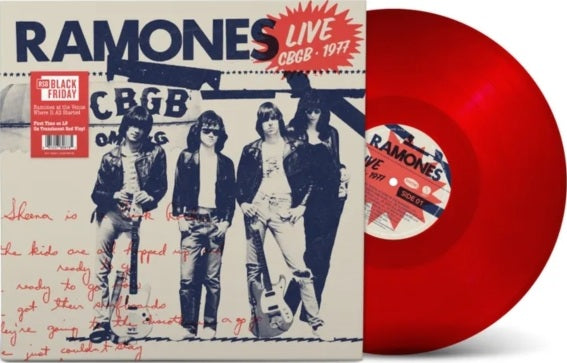 RAMONES "Live at CBGB, 1977" LP (Red)(BF/RSD)