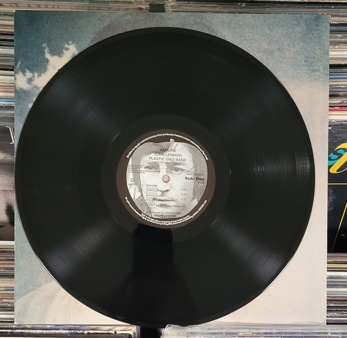 LENNON, JOHN "Imagine" LP (2015) Remastered 180g Reissue VG+/VG+