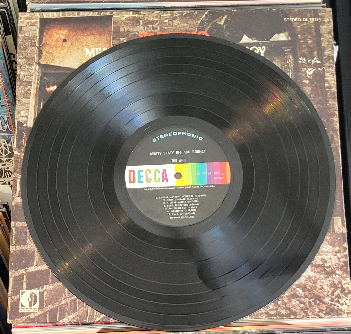 THE WHO "Meaty Beaty Big and Bouncy" LP (1971) Beat Mod Rock VG/VG