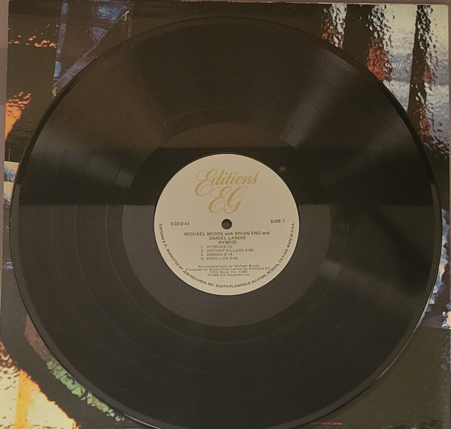 BROOK, MICHAEL (w/ENO + LANGLOIS) "Hybrid" LP