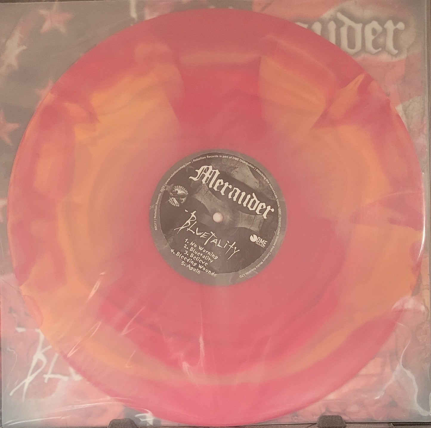 MERAUDER "Bluetality" LP (Red/Orange Swirl)