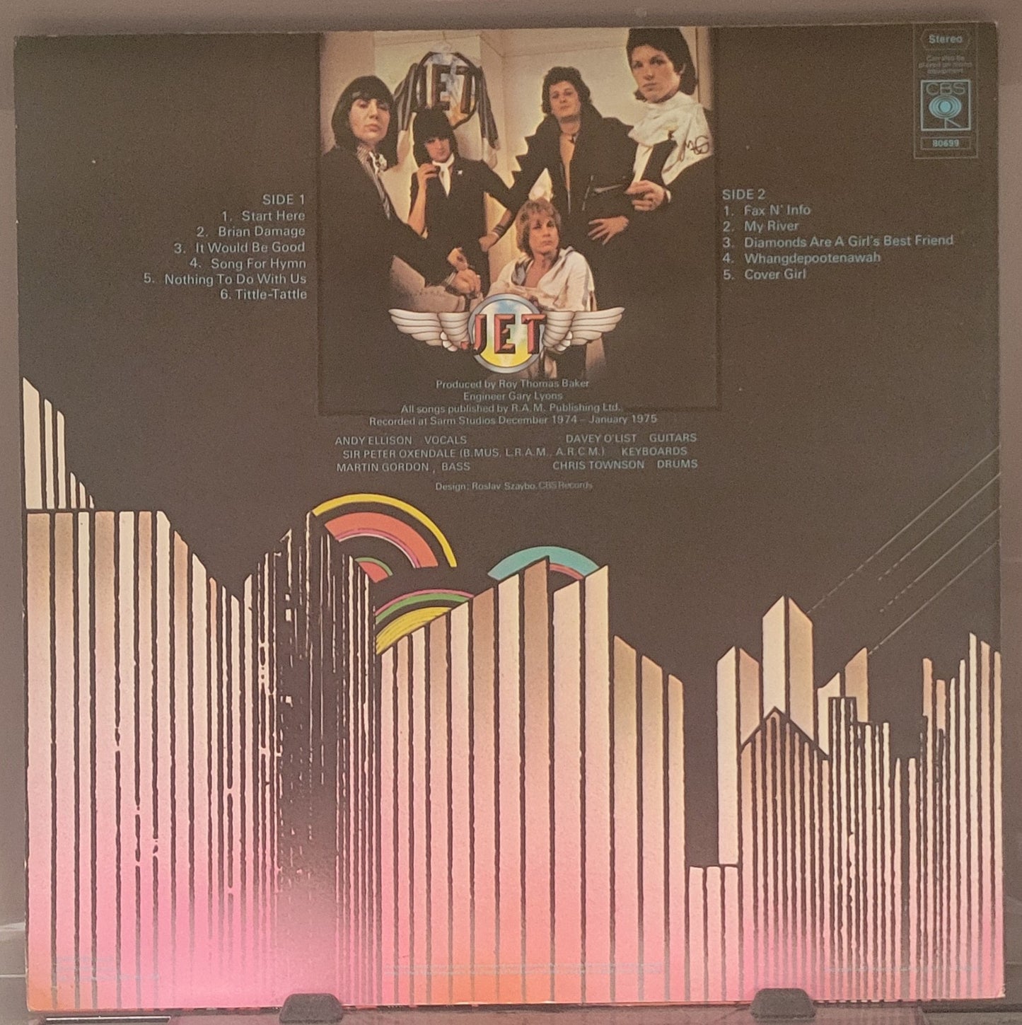 JET "Jet" LP (1975) UK Press