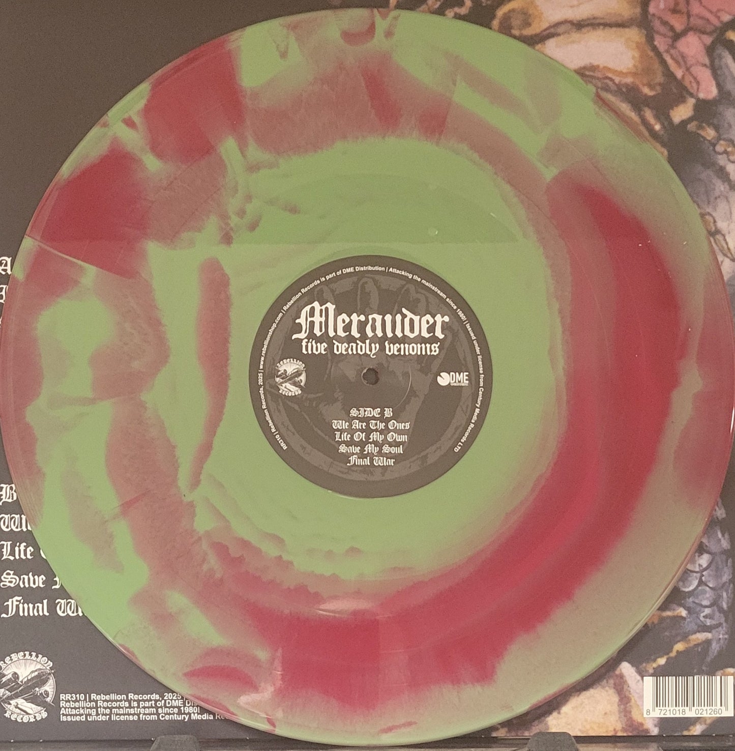 MERAUDER "Five Deadly Venoms" LP (Red/Green Swirl)